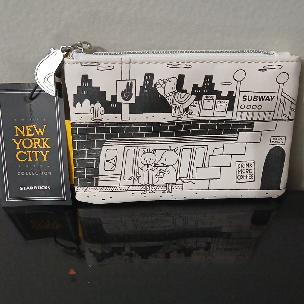 Starbucks New York City Collection Pouch in Black and White
